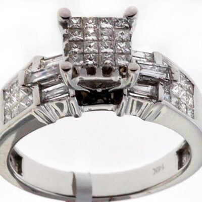 PCLCD4 - 14K White Gold Engagement Ring