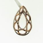 PD15172WP - 14K Two Tones Gold Pendant