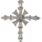 PD2080 - 14K White Gold Cross Pendant