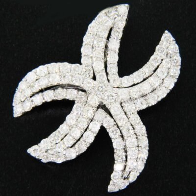 PDR03303W - 14K White Gold Pendant