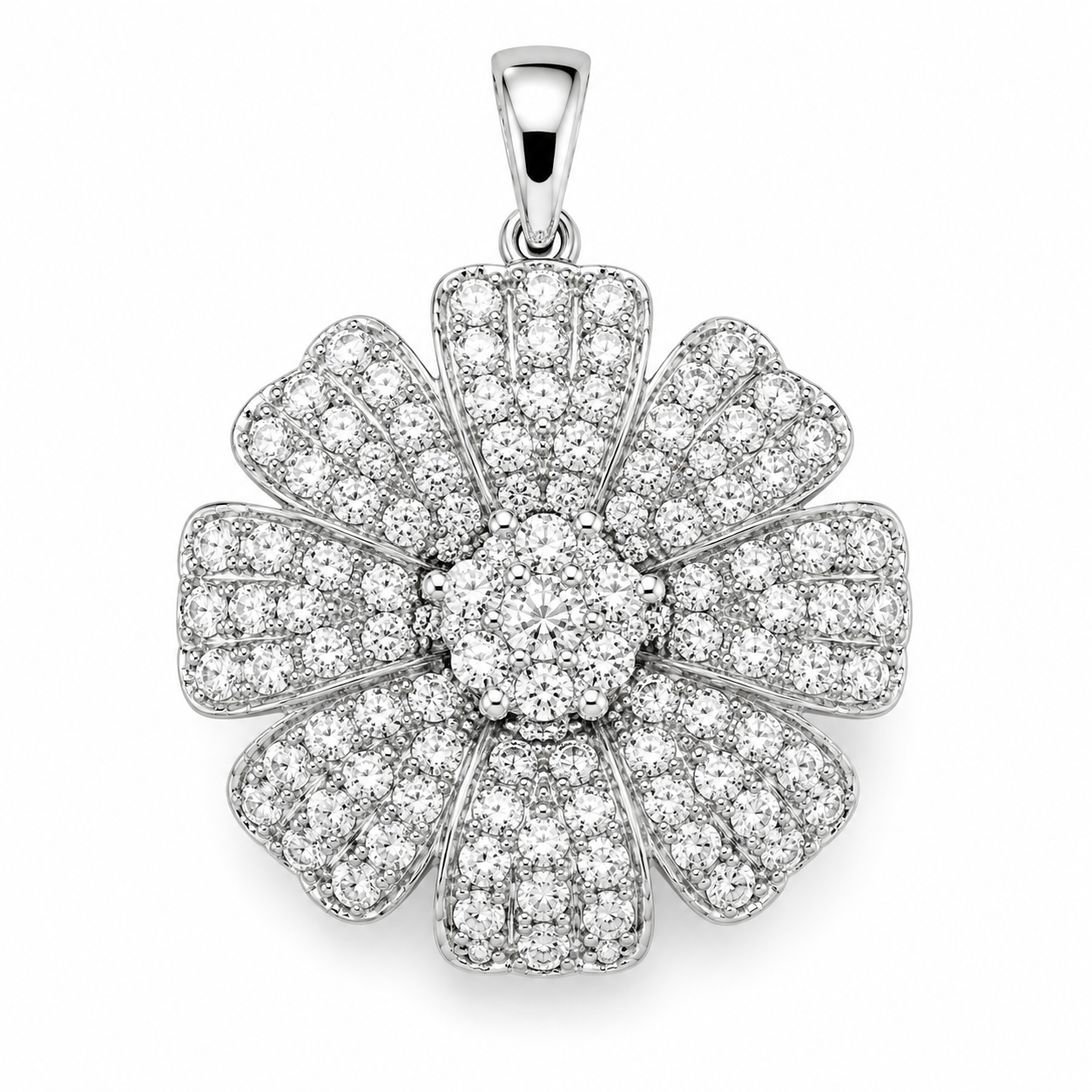 PDR03313W - 14K White Gold Pendant