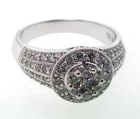 R07406AW - 14K White Gold Ring