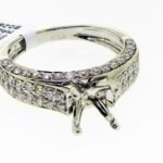 R118465SMW - 14K White Gold Semi Mount Ring
