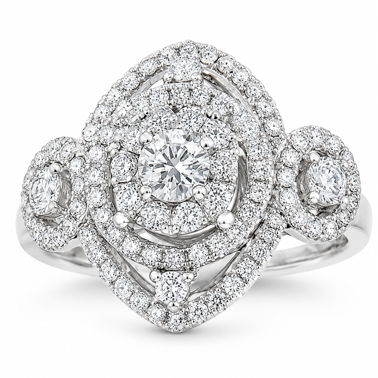 R1905FRW - 14K White Gold Ring