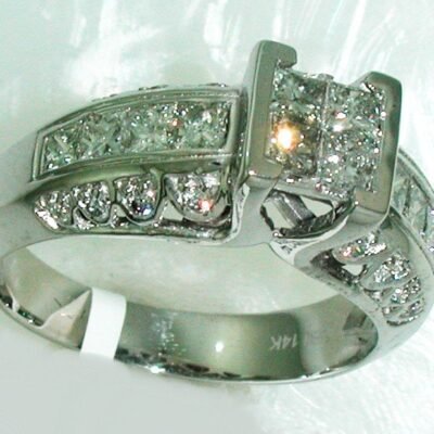 R33614LSW - 14K White Gold Engagement Ring