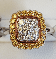 R3387YD - 14K White Gold Ring