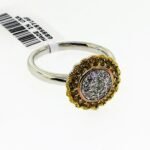 R3392W/YD - 14K White Gold Fashion Ring