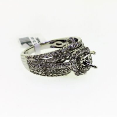 R3450SMW - 14K White Gold Semi Mount Ring