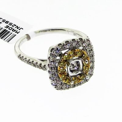 R3469W/YD - 14K White Gold Semi Mount Ring