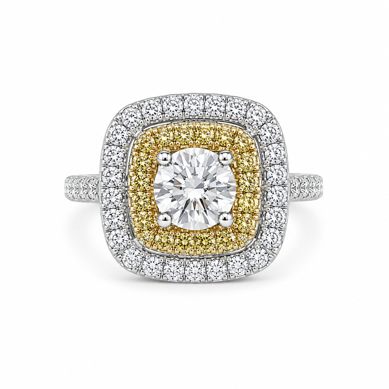 R3469W1 -14K White Gold Engagement Ring