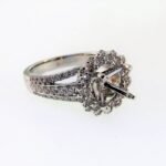 R3893SMW - 14K White Gold Engagement Ring
