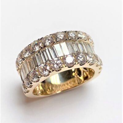 R4865GY-3 - 14K Yellow Gold Gents Ring