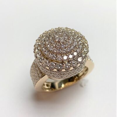 R4899GY1 - 14K Yellow Gold Gents Ring