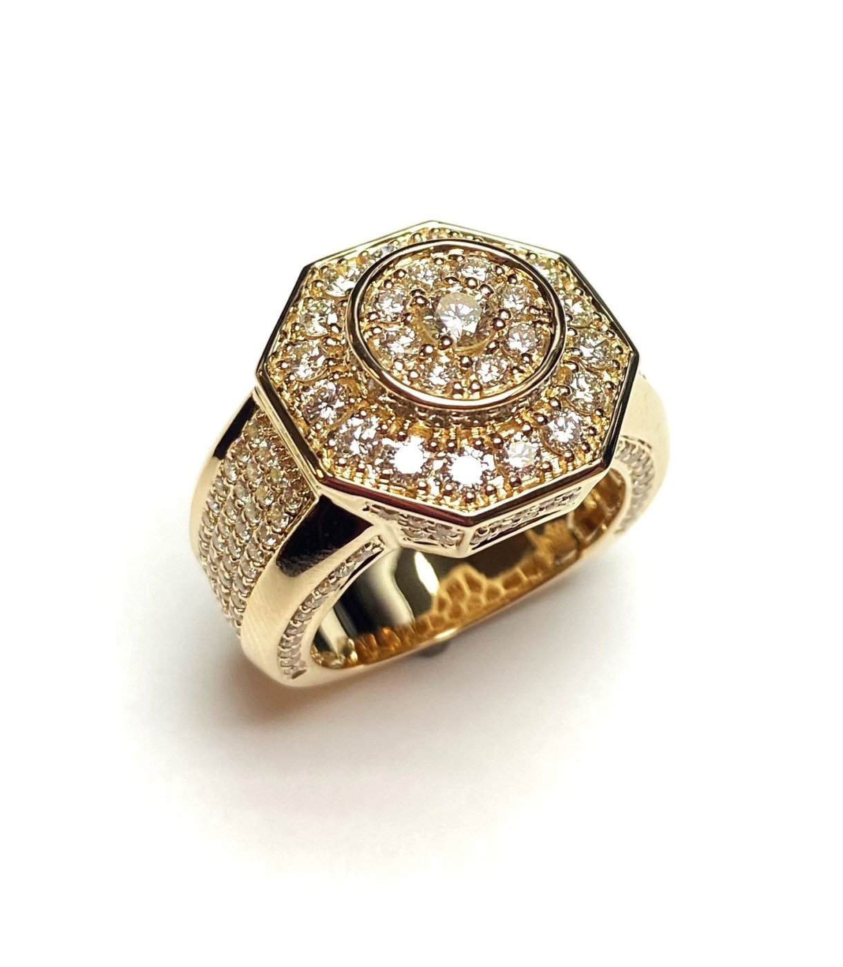 R4978Y - 14K Yellow Gold Gents Ring