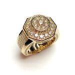 R4978Y - 14K Yellow Gold Gents Ring
