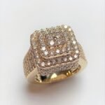 R4981GY - 14K Yellow Gold Gents Ring