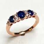 R60165SBP - 14K Rose Gold Colored Stone Ring