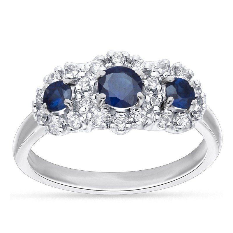 R60181WSA - 14K White Gold Ring