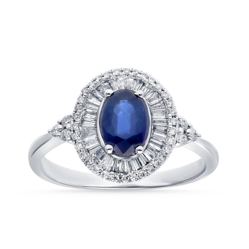 R91670SBW - 14K White Gold Ring