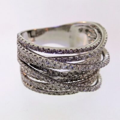 R967W1 - 14K White Gold Ring