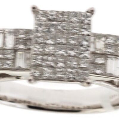 RD3311-2 - 14K White Gold Engagement Ring