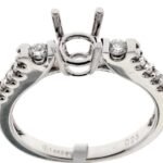 RD3548 - 14K White Gold Semi Mount Ring