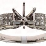 RD4762-3 - 14K White Gold Semi Mount Ring