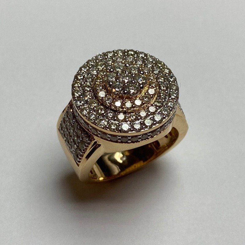RG00014Y - 14K Yellow Gold Gents Ring