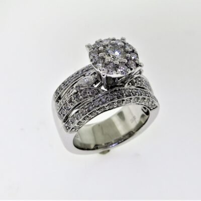 RG10821LSWBH - 14K White Gold Engagement Ring