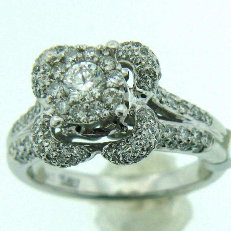 RG15848LSW - 14K White Gold Engagement Ring