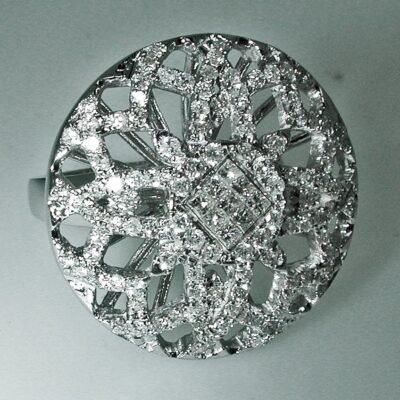 RGP06011W - 14K White Gold Ring