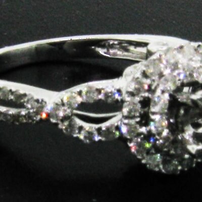 RGR05813W - 14K White Gold Semi Mount Ring