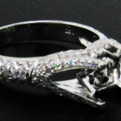 RGR05816W - 14K White Gold Semi Mount Ring