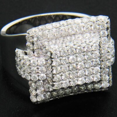 RGR05860W - 14K White Gold Gents Ring