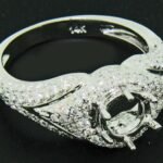 RGR5229FRW - 14K White Gold Semi Mount Ring