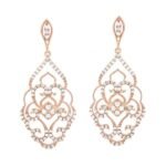 SG01203EP - 14K Rose Gold Dangle Earrings