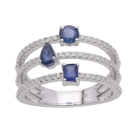 SG27355RBSW - 14K White Gold Ring