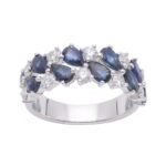 SG30375RBSW - 14K White Gold Anniversary Ring