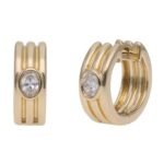 SG34807E-OVY - 14K Yellow Gold Huggies Earring