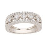 SG35462RW - 14K White Gold Anniversary Ring