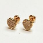 SLNER0025Y - 14K Yellow Gold Stud Earrings