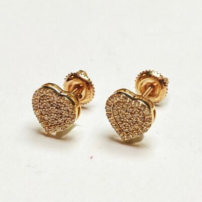 SLNER0025Y - 14K Yellow Gold Stud Earrings