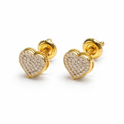 SLNER0025Y - 14K Yellow Gold Stud Earrings