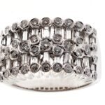 SLR01831 - 14K White Gold Anniversary Ring