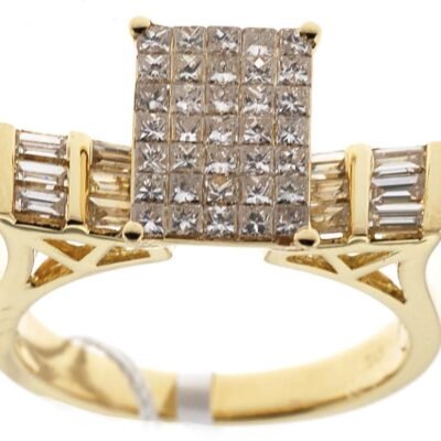 SLR02465 - 14K Yellow Gold Engagement Ring