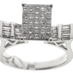 SLR02465W - 14K White Gold Engagement Ring