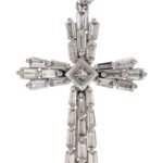 SPD00743 - 14K White Gold Cross Pendant