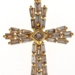 SPD00743-AY - 14K Yellow Gold Cross Pendant