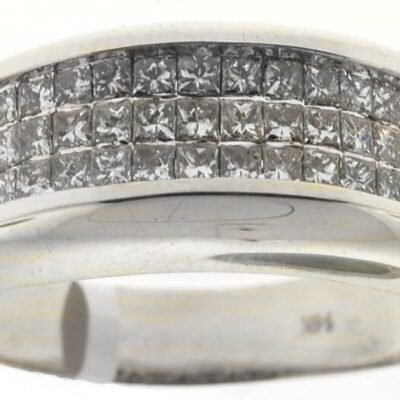 SSR064AW - 14K White Gold Anniversary Ring