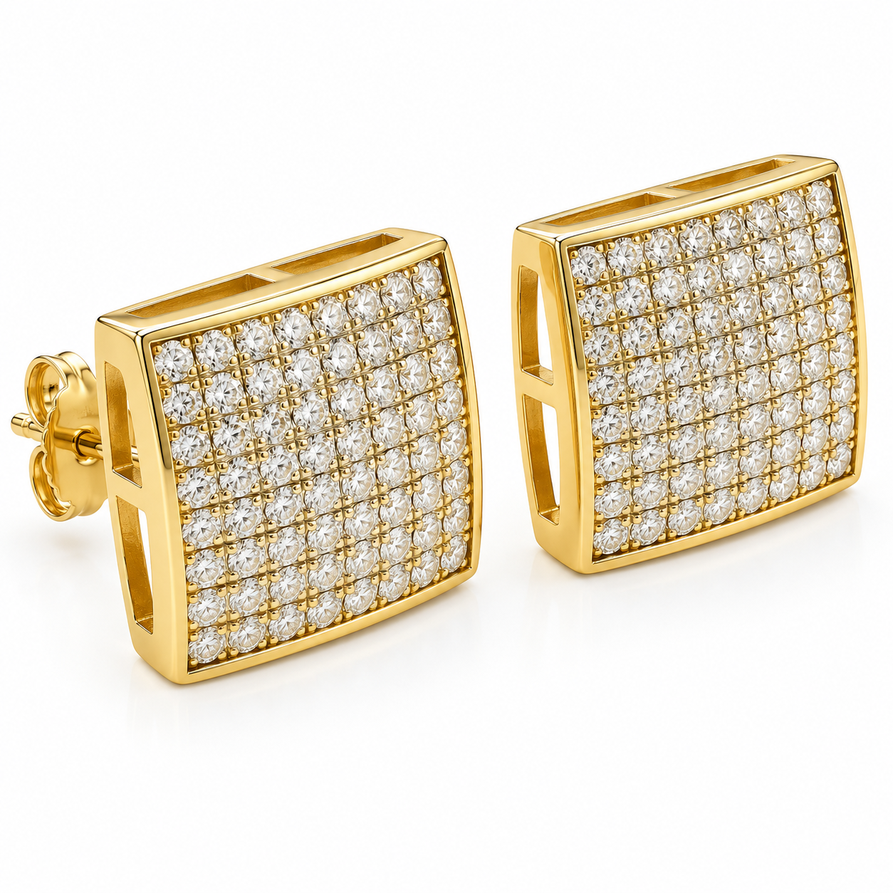 SVE03686KLY -14K Yellow Gold Earring